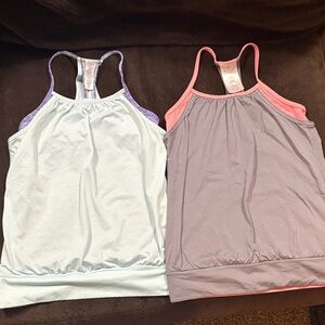 Ivivva Light Blue and Purple Activewear Top
